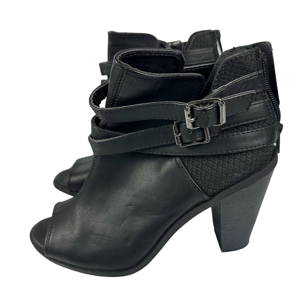 Simply Vera Vera Wang Aubrey Booties Black Women size 8